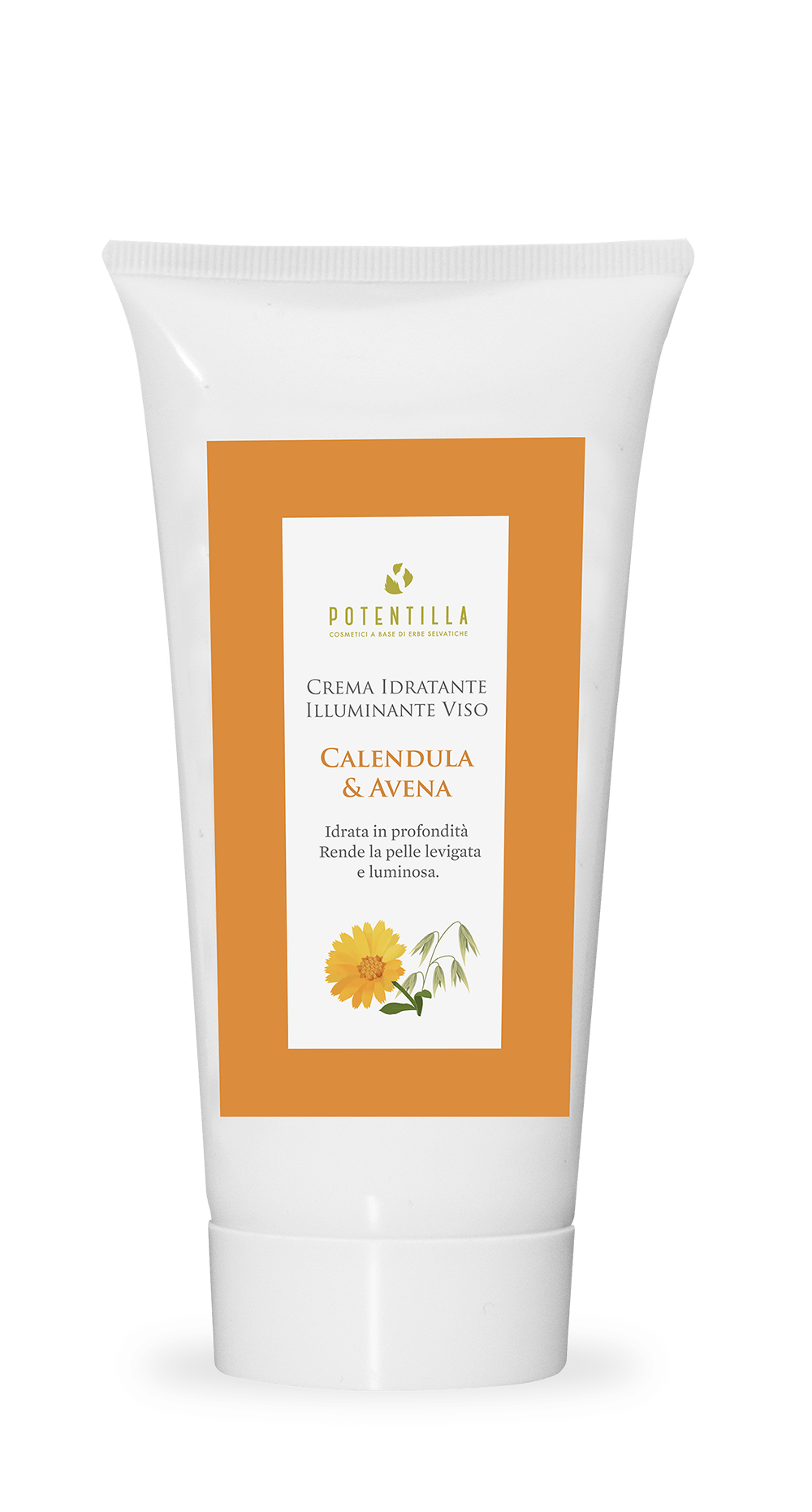 Cosmetici-a-base-di-piante-selvatiche-crema-viso calendula-e-avena